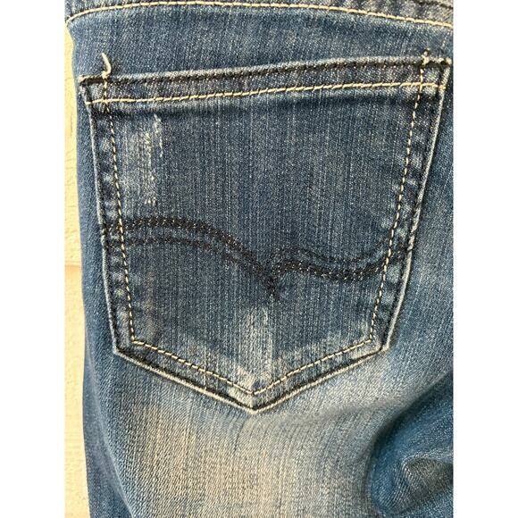 Machine Nouvelle Mode Distressed Skinny Jeans Size 29 Blue Stretch Denim Women’s - Picture 8 of 10